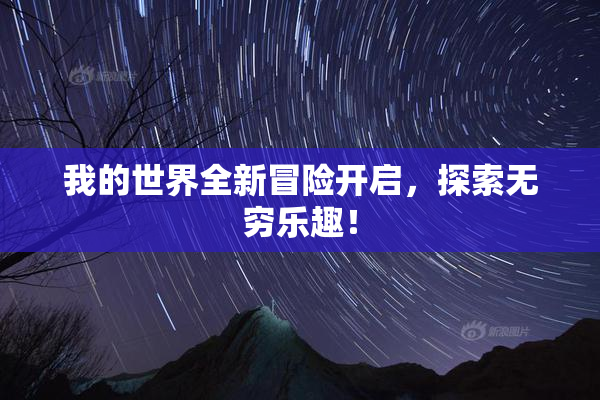 我的世界全新冒险开启，探索无穷乐趣！