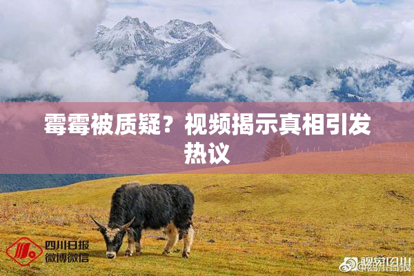 霉霉被质疑？视频揭示真相引发热议