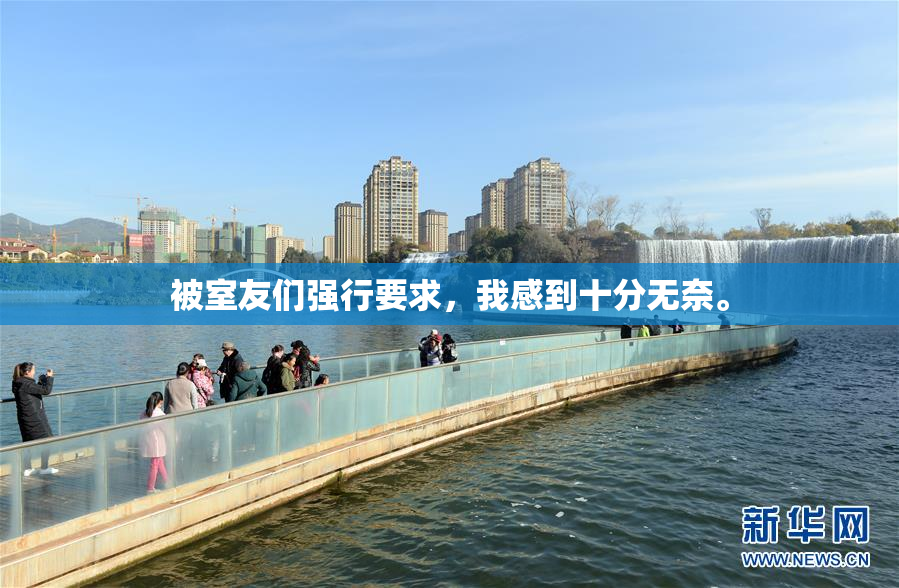 被室友们强行要求，我感到十分无奈。