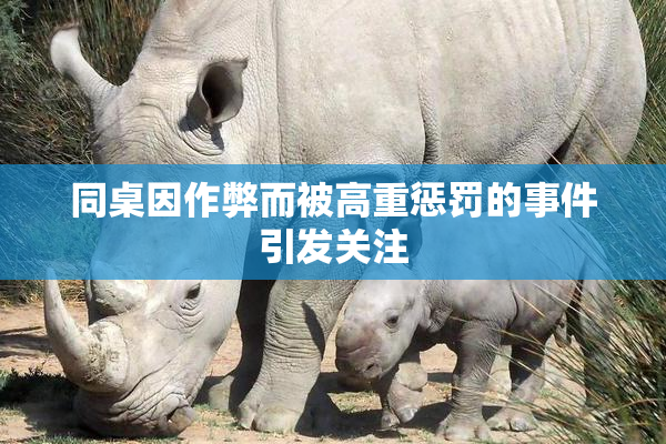 同桌因作弊而被高重惩罚的事件引发关注