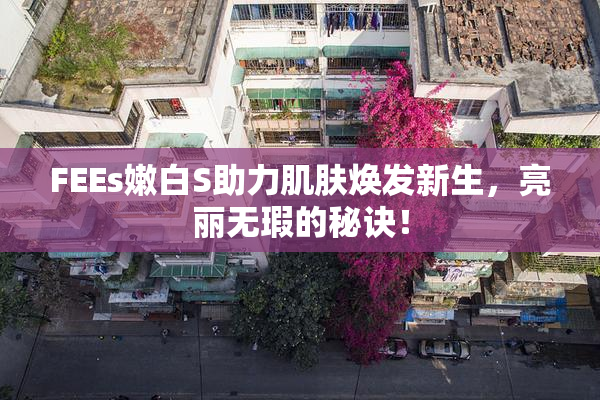 FEEs嫩白S助力肌肤焕发新生，亮丽无瑕的秘诀！