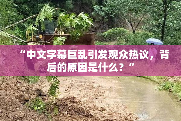 “中文字幕巨乱引发观众热议，背后的原因是什么？”