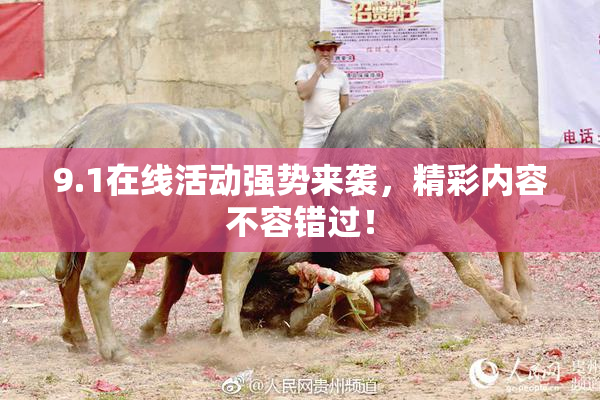 9.1在线活动强势来袭，精彩内容不容错过！