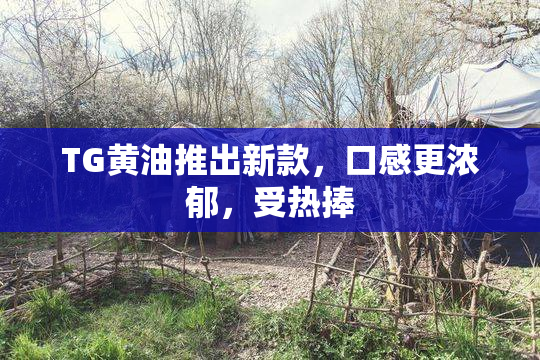 TG黄油推出新款，口感更浓郁，受热捧