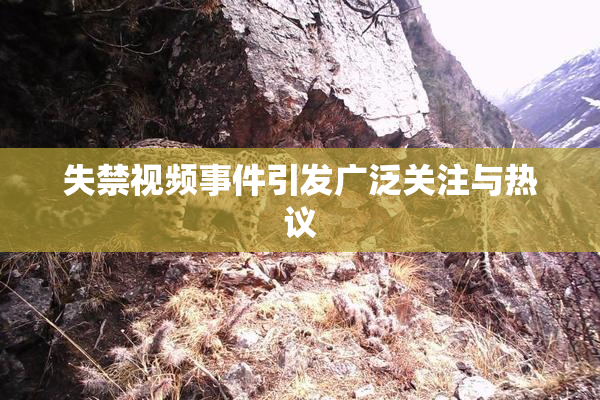 失禁视频事件引发广泛关注与热议
