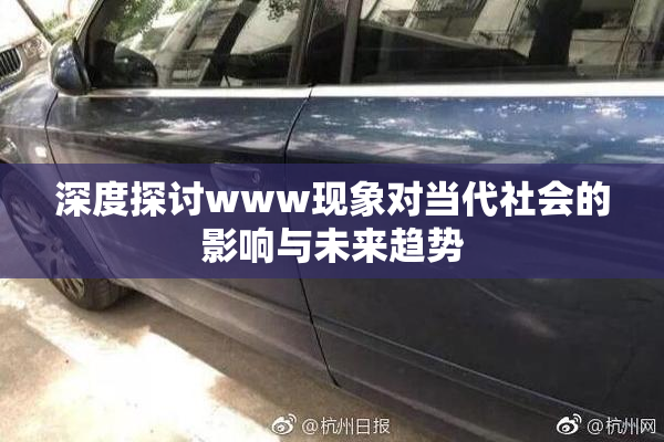 深度探讨www现象对当代社会的影响与未来趋势