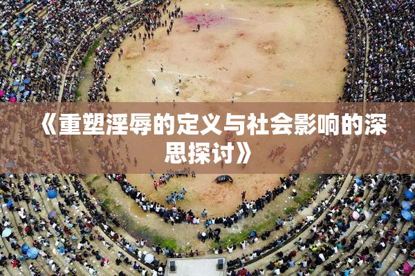 《重塑淫辱的定义与社会影响的深思探讨》