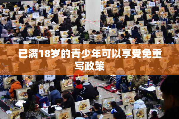 已满18岁的青少年可以享受免重写政策
