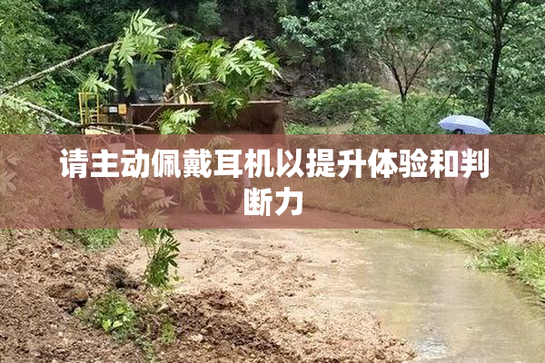 请主动佩戴耳机以提升体验和判断力