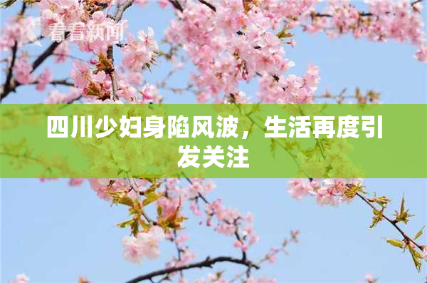 四川少妇身陷风波，生活再度引发关注