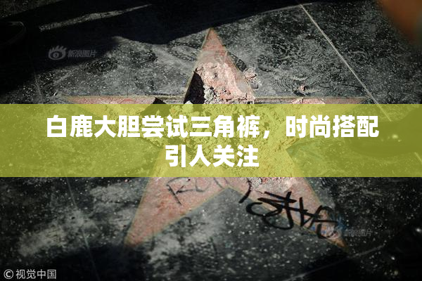 白鹿大胆尝试三角裤，时尚搭配引人关注