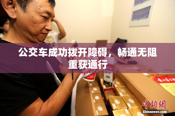 公交车成功拨开障碍，畅通无阻重获通行