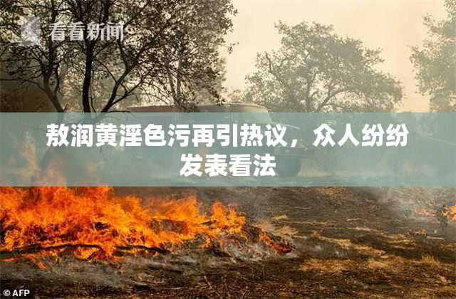 敖润黄淫色污再引热议，众人纷纷发表看法