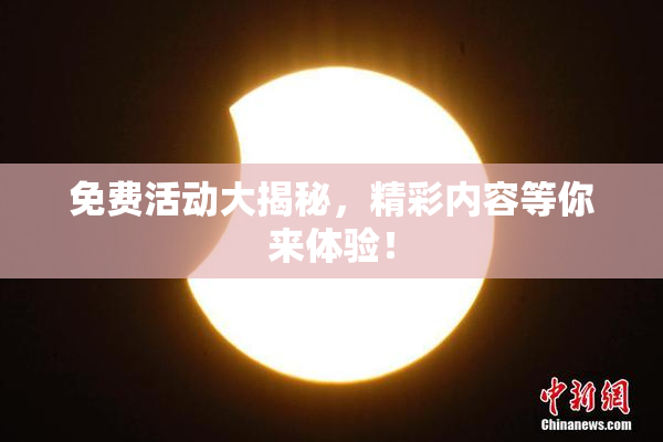 免费活动大揭秘，精彩内容等你来体验！