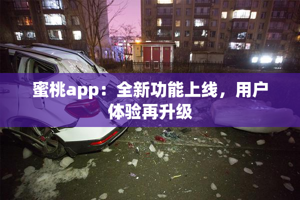 蜜桃app：全新功能上线，用户体验再升级
