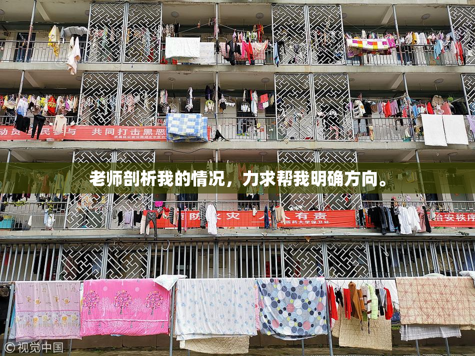 老师剖析我的情况，力求帮我明确方向。