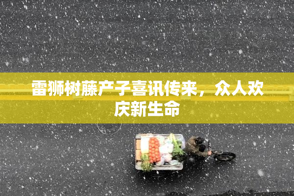 雷狮树藤产子喜讯传来，众人欢庆新生命