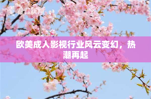 欧美成人影视行业风云变幻，热潮再起