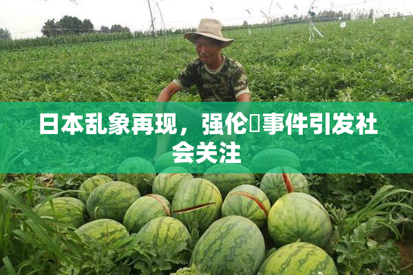 日本乱象再现，强伦乂事件引发社会关注