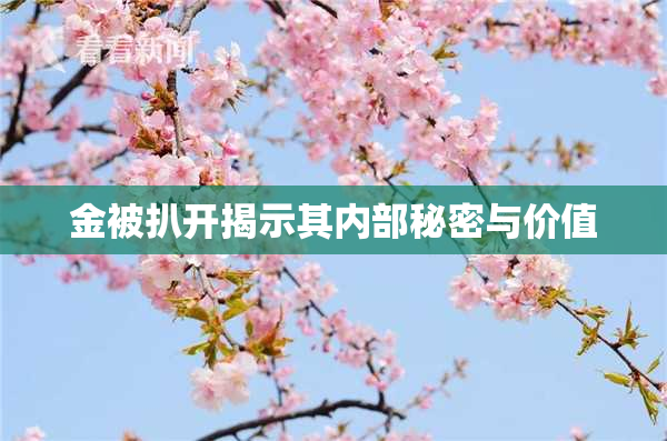 金被扒开揭示其内部秘密与价值
