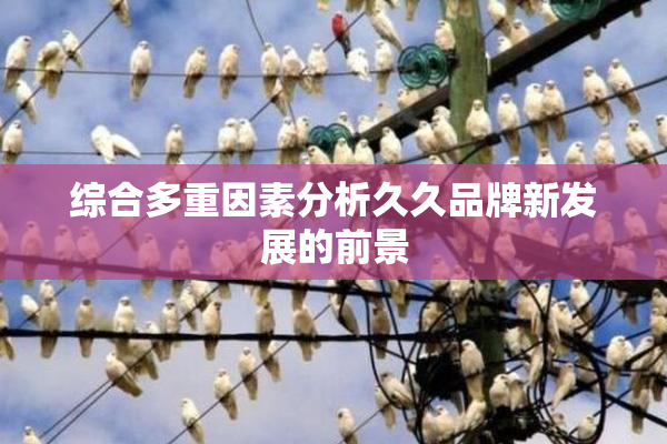 综合多重因素分析久久品牌新发展的前景