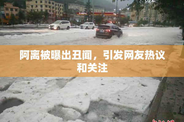 阿离被曝出丑闻，引发网友热议和关注