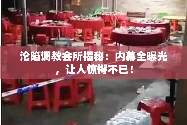 沦陷调教会所揭秘：内幕全曝光，让人惊愕不已！