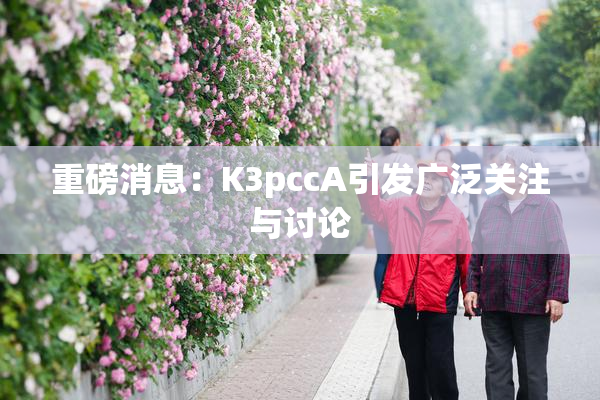 重磅消息：K3pccA引发广泛关注与讨论