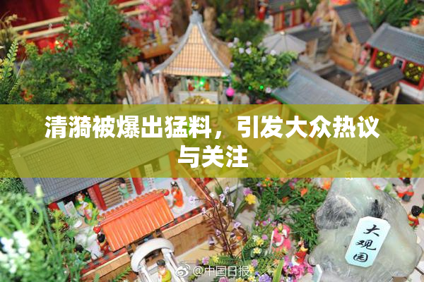 清漪被爆出猛料，引发大众热议与关注
