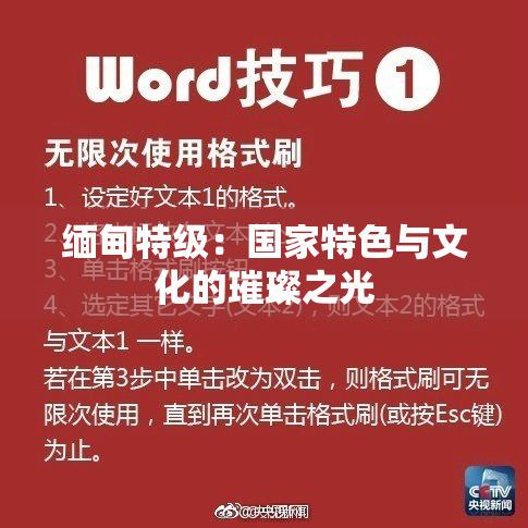 缅甸特级：国家特色与文化的璀璨之光