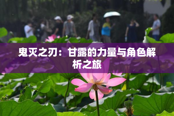 鬼灭之刃：甘露的力量与角色解析之旅