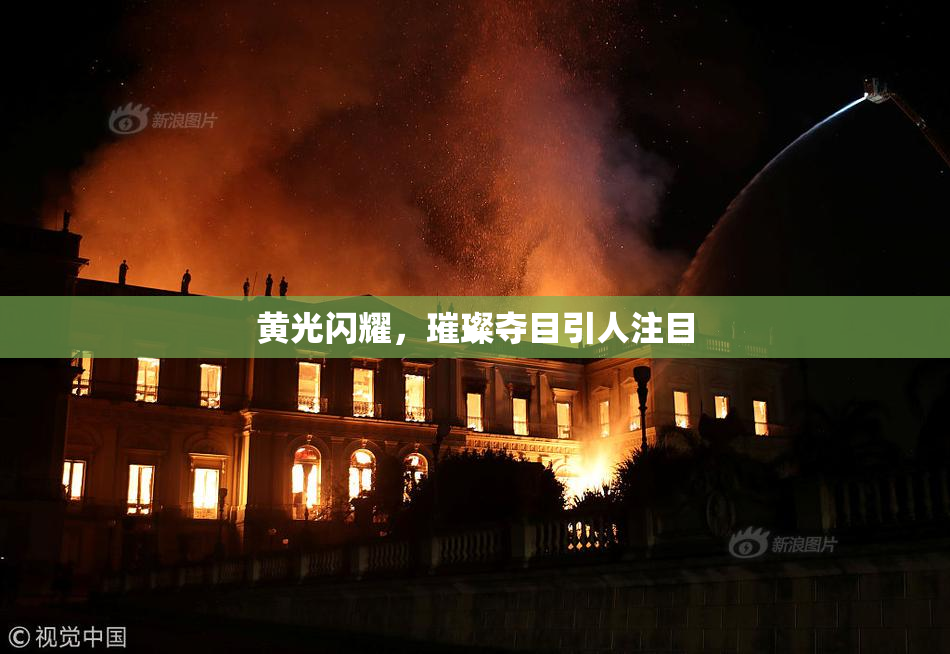 黄光闪耀，璀璨夺目引人注目