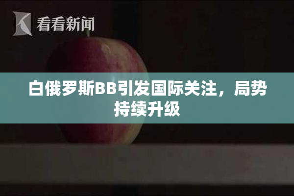 白俄罗斯BB引发国际关注，局势持续升级