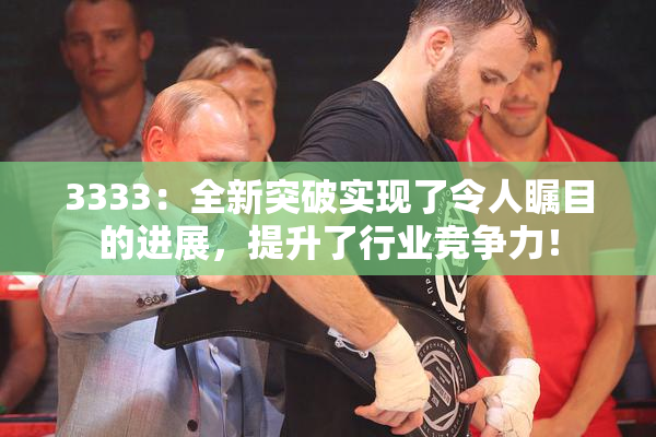 3333：全新突破实现了令人瞩目的进展，提升了行业竞争力！