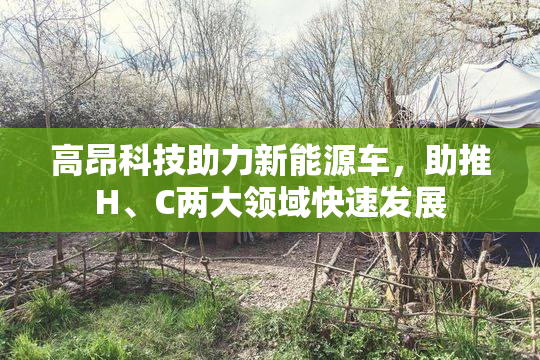 高昂科技助力新能源车，助推H、C两大领域快速发展