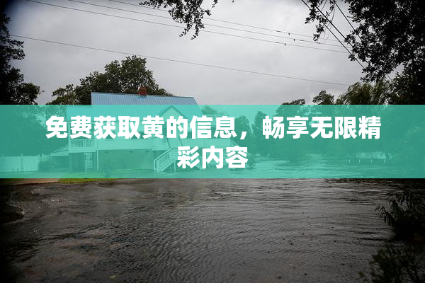 免费获取黄的信息，畅享无限精彩内容