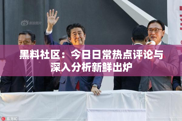 黑料社区：今日日常热点评论与深入分析新鲜出炉