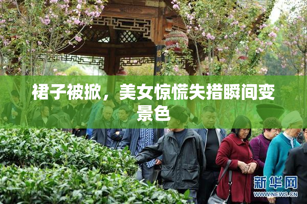 裙子被掀，美女惊慌失措瞬间变景色