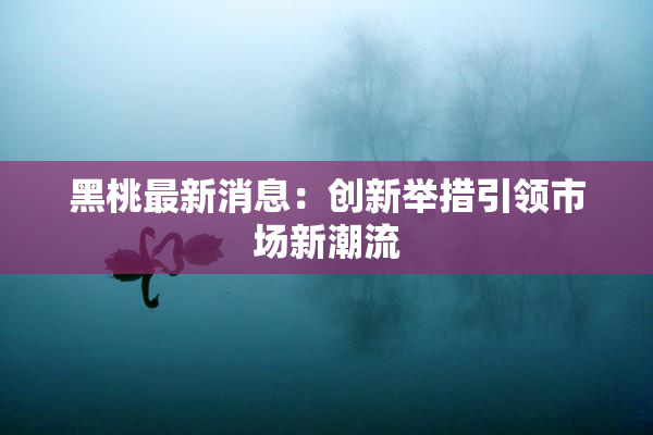 黑桃最新消息：创新举措引领市场新潮流