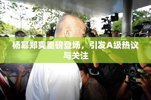 杨幂郑爽重磅登场，引发A级热议与关注