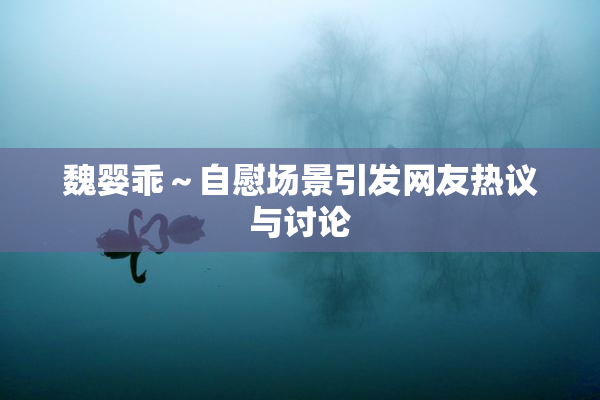 魏婴乖～自慰场景引发网友热议与讨论