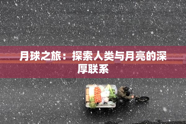 月球之旅：探索人类与月亮的深厚联系