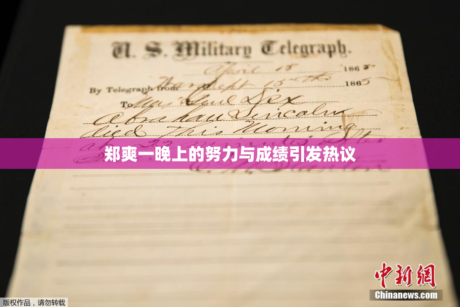 郑爽一晚上的努力与成绩引发热议