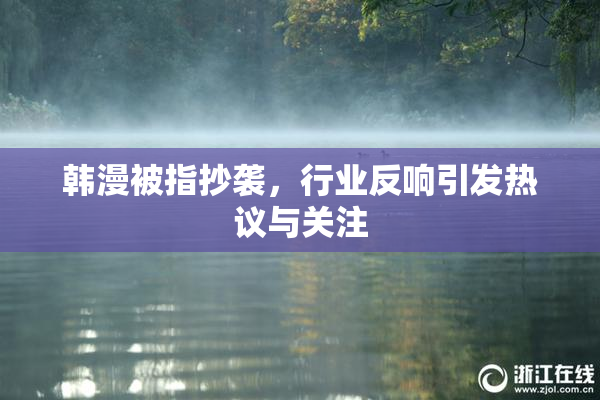 韩漫被指抄袭，行业反响引发热议与关注
