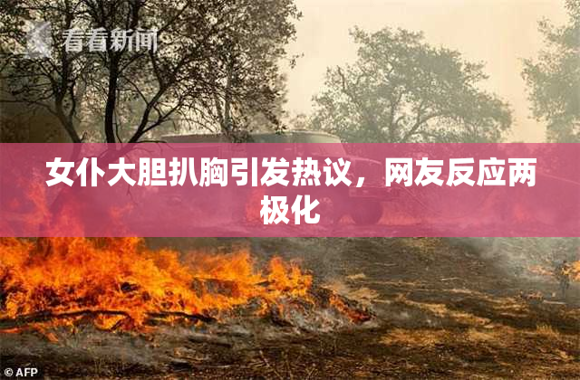 女仆大胆扒胸引发热议，网友反应两极化