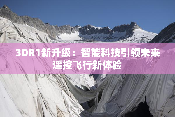3DR1新升级：智能科技引领未来遥控飞行新体验