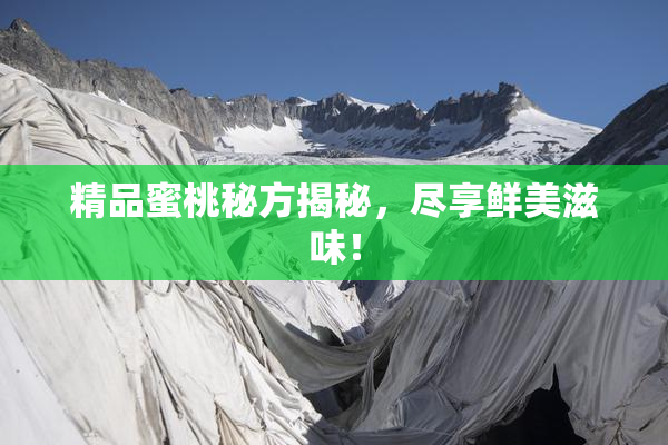 精品蜜桃秘方揭秘，尽享鲜美滋味！