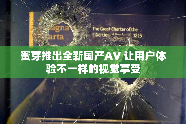 蜜芽推出全新国产AV 让用户体验不一样的视觉享受