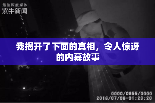 我揭开了下面的真相，令人惊讶的内幕故事