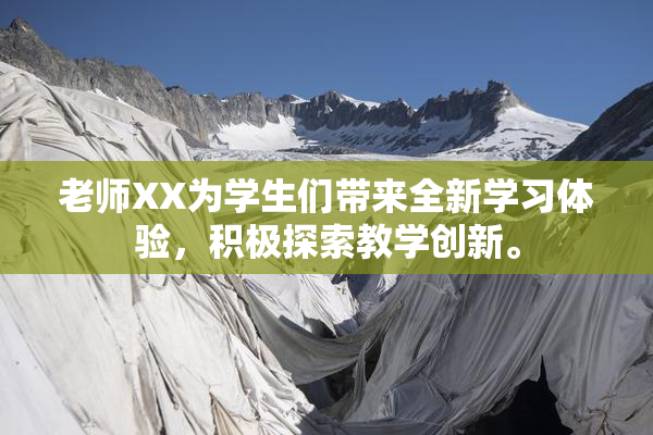 老师XX为学生们带来全新学习体验，积极探索教学创新。